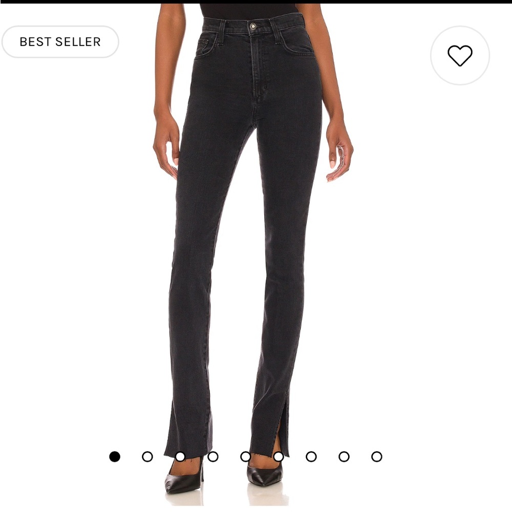Zara black slit jeans